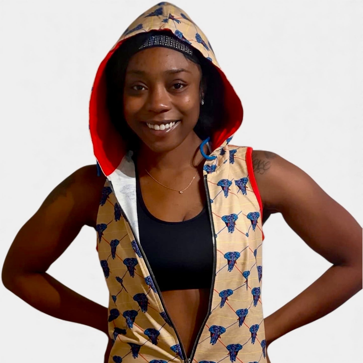 Classic Cotton Redline Hooded Zip Up