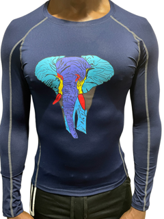 long sleeve elephant athletic shirt