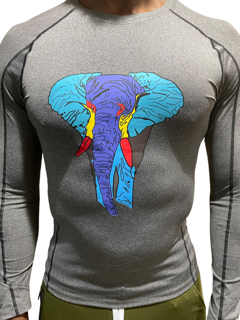 long sleeve elephant athletic shirt